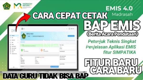 Cara Cetak BAP EMIS Semester Ganjil dengan Mudah dan Cepat