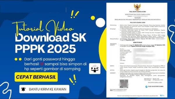 Cara Mencari SK PPPK Paruh Waktu di MyASN Online Lewat HP