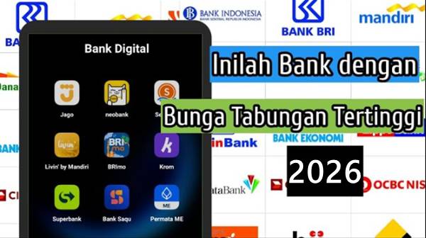 Tabungan dengan Bunga Tertinggi 2026, Ini Daftar Bank Paling Menguntungkan
