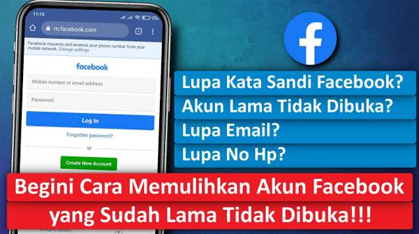 Cara Login Facebook Lupa Email dan Nomor Tidak Aktif dengan Mudah