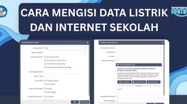 Cara Mengisi Data Internet dan Listrik di Aplikasi Dapodik 2026 Lengkap & Benar
