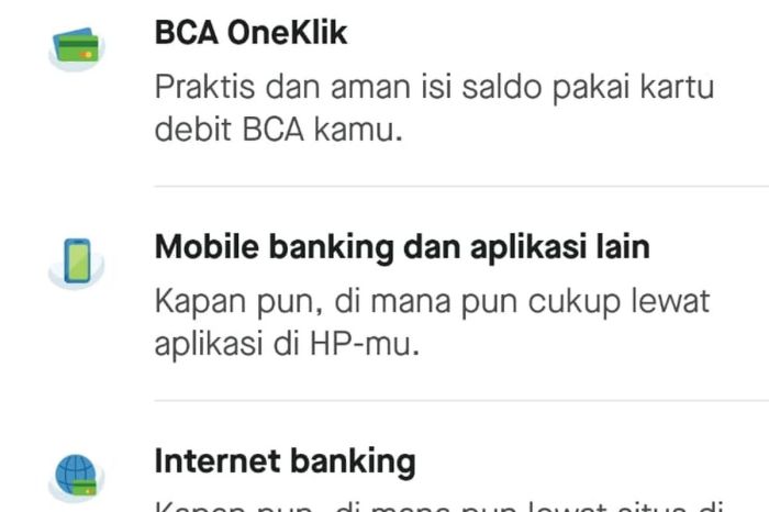 4 Cara Top up GoPay Via BCA Terbaru 2022 - Apa Masalahmu