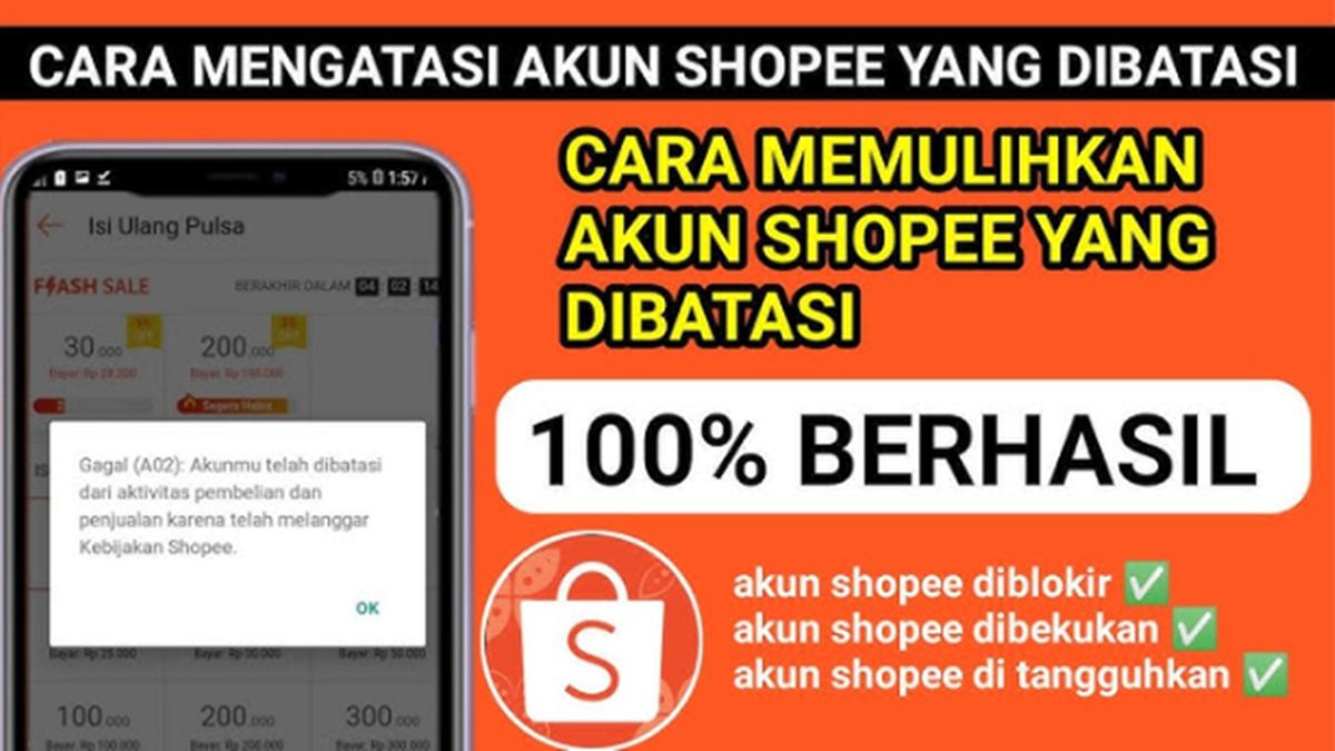 Cara Mengatasi Akun Shopee Dibekukan atau Dibatasi Agar Normal Lagi