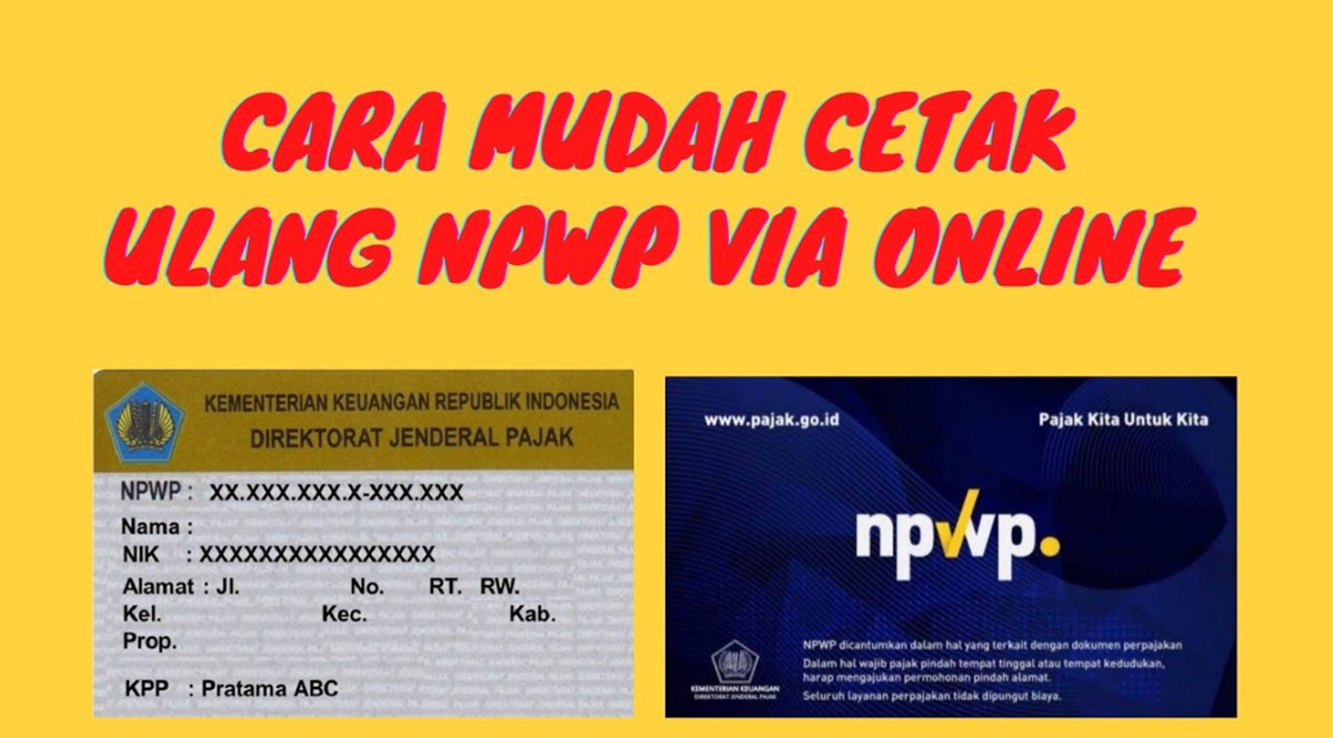 NPWP Hilang atau Rusak Ini Cara Cetak Ulang NPWP Elektronik Secara Online