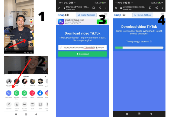 Cara Menghapus Watermark Pada Video Tiktok
