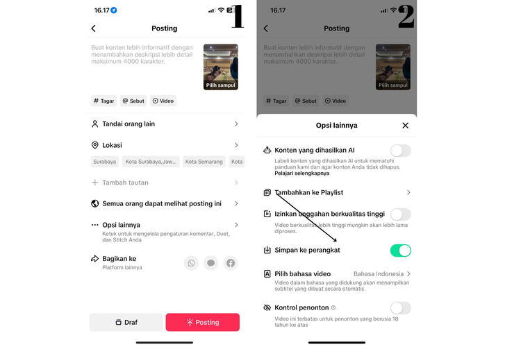 Cara agar Video TikTok Tidak Tersimpan Otomatis di Galeri HP