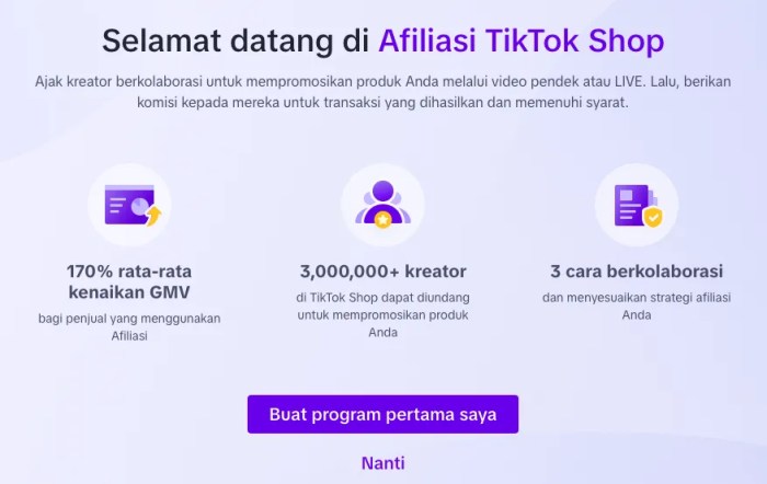 Panduan Daftar Tiktok Affiliate Terbaru