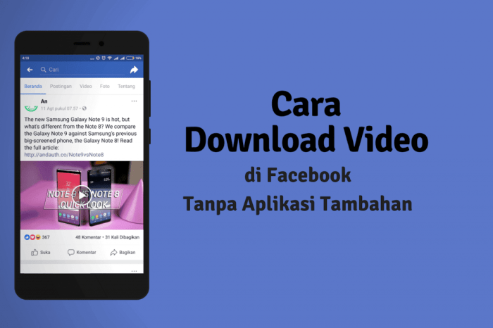 5+ Cara Download Video di Facebook Tanpa Aplikasi (100%% Work)