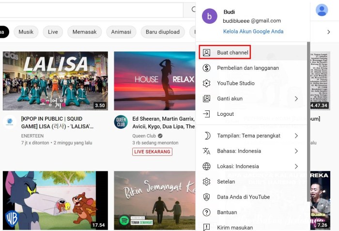 Tutorial Membuat Channel Youtube Dari Nol