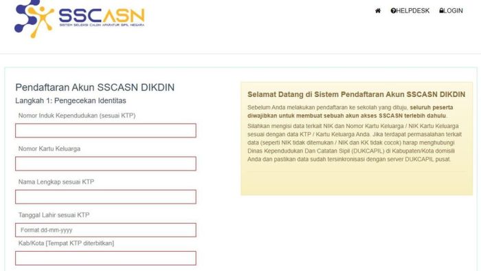 NIK Tidak Terdaftar di SSCASN? Ini Cara Mengatasi