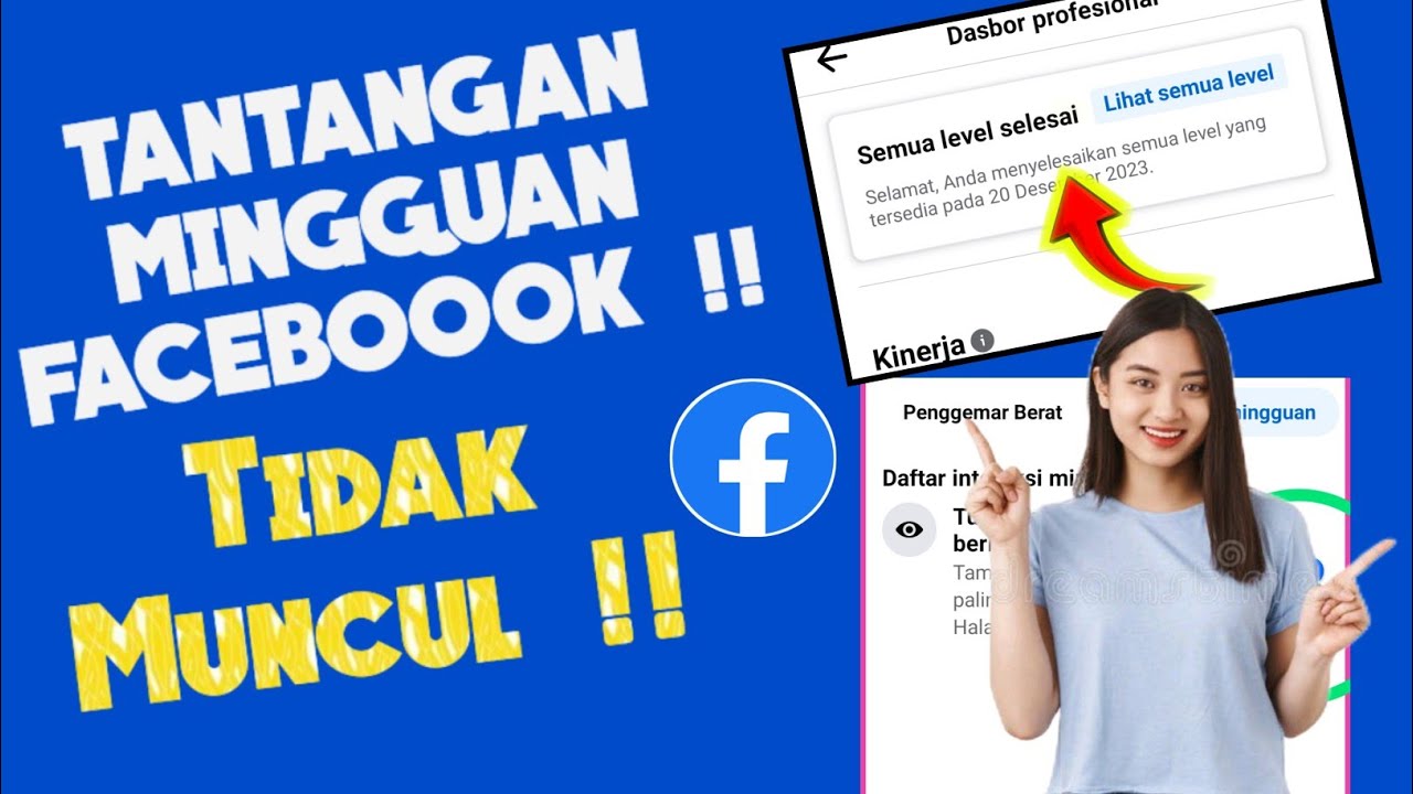 Tantangan Mingguan Facebook Tidak Muncul ini Penyebabnya ! Creator Facebook  Wajib Tau - YouTube