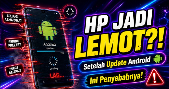 Penyebab HP Android Lemot Setelah Update Software