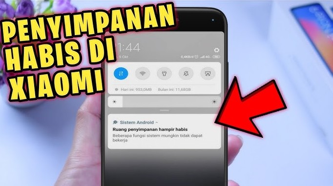 Penyebab Notifikasi Storage Hampir Habis