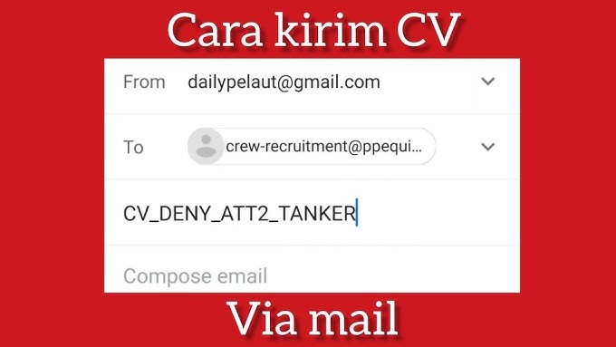 Teknik Pengiriman Email Lamaran Kerja