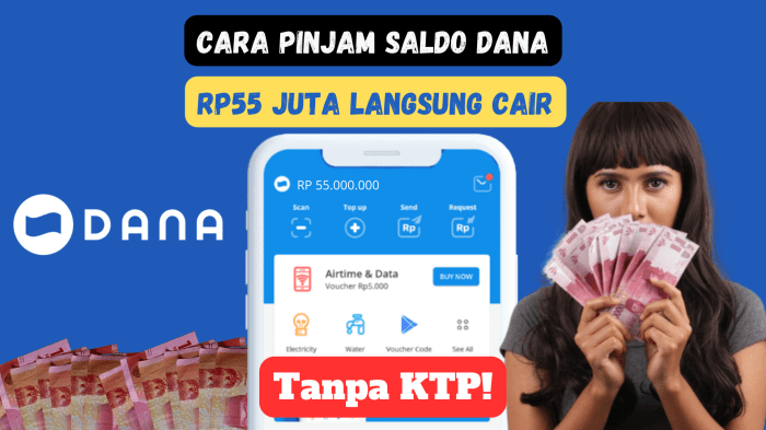 Cara Pinjam Saldo DANA 50 Ribu Langsung Cair Tanpa Ribet